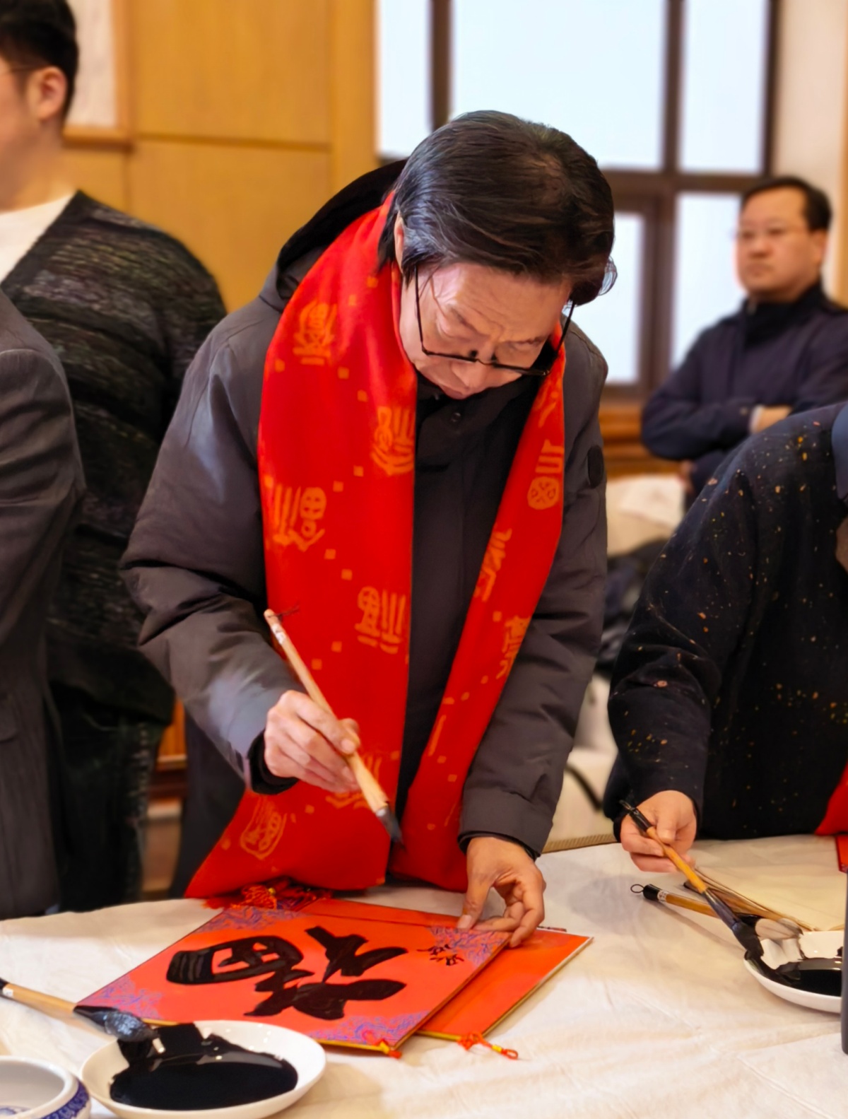 施恩波现场书“福”